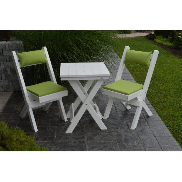 Coronado Folding Poly Bistro Set - The Charming Bench Company