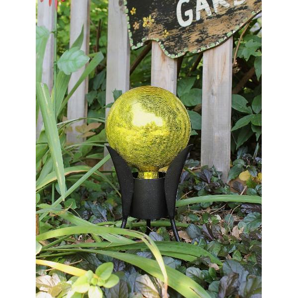 Crackle Glass Gazing Globes