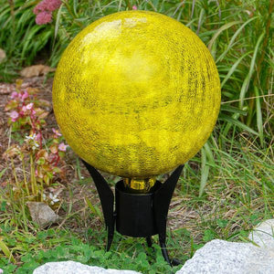 Crackle Glass Gazing Globes