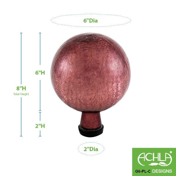 Crackle Glass Gazing Globes