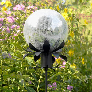 Crackle Glass Gazing Globes