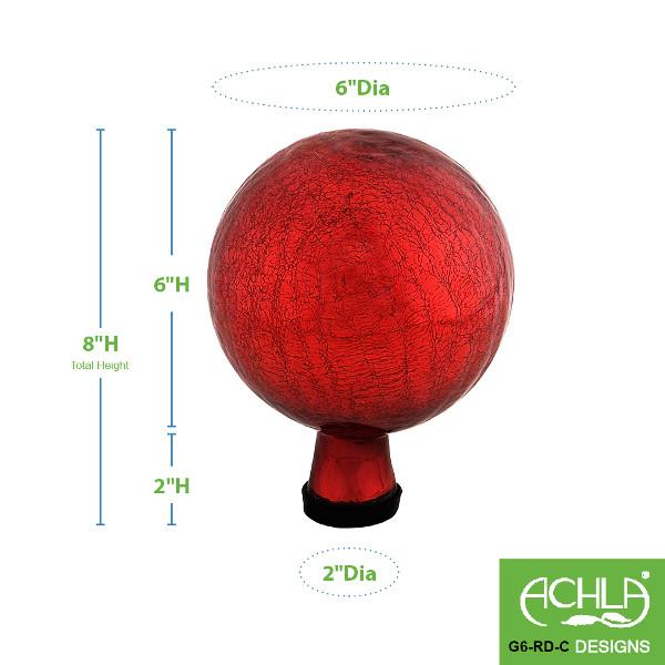 Crackle Glass Gazing Globes