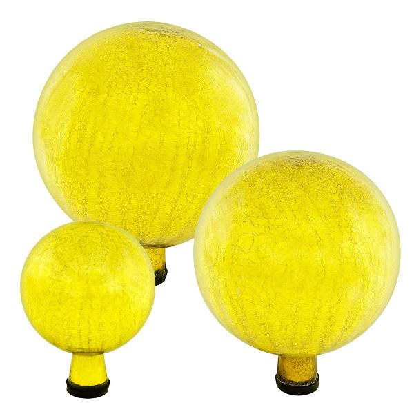 Crackle Glass Gazing Globes