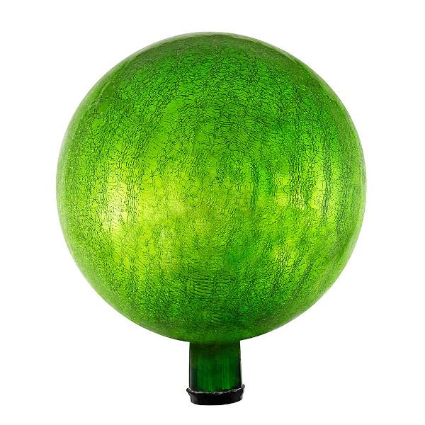 Crackle Glass Gazing Globes 6 inch / Fern Green