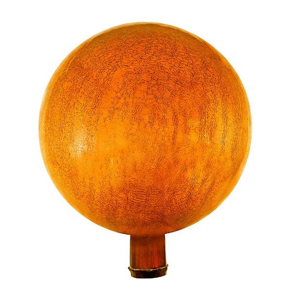 Crackle Glass Gazing Globes 6 inch / Mandarin