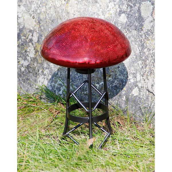 Crackle Glass Toadstool