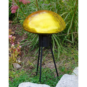 Crackle Glass Toadstool