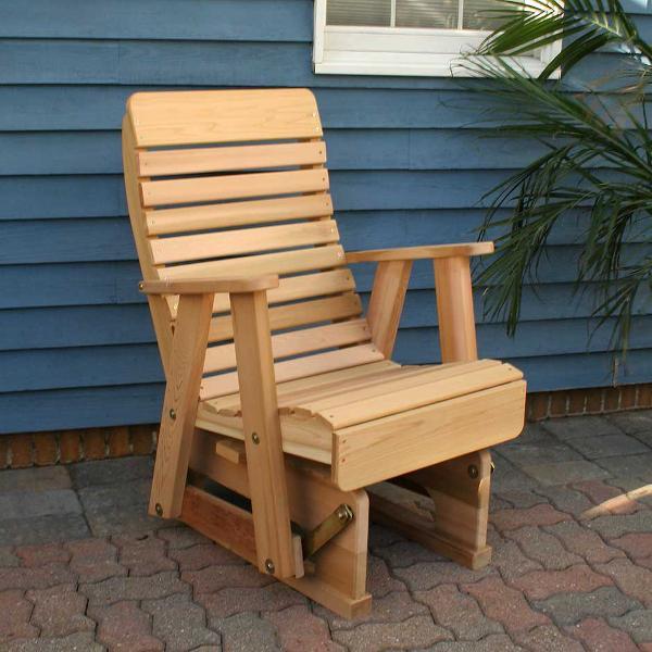 Creekvine Design 2' Cedar Twin Ponds Rocking Glider Glider