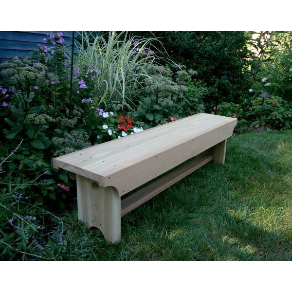 Creekvine Design 5' Cedar 1805 Traditional Heavy Duty Bench Garden Bench Unfinished