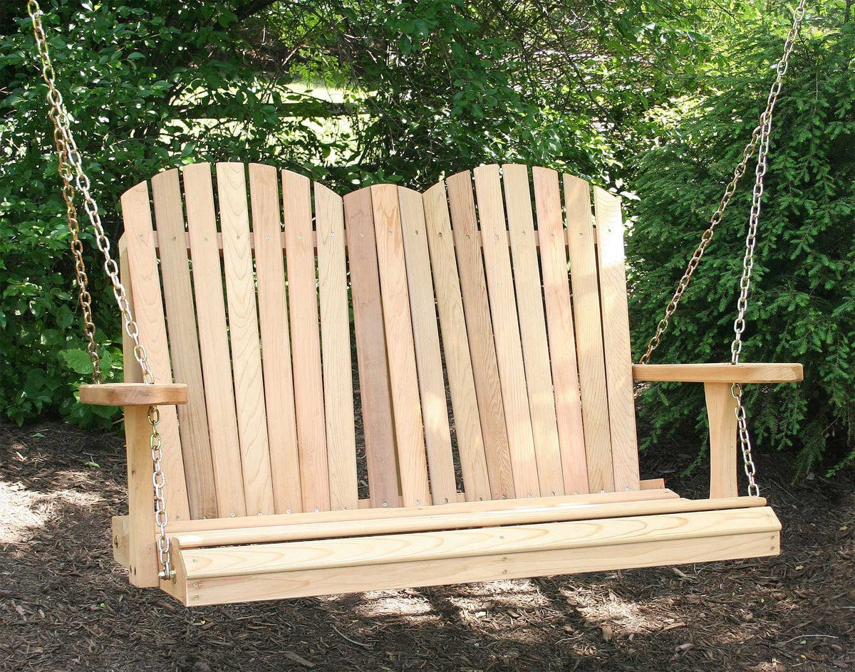 Creekvine Design Adirondack Cedar Quality Wooden Swing Porch Swings