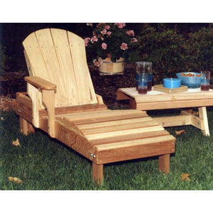 Creekvine Design Cedar Adirondack Chaise Lounge Adirondack Unfinished