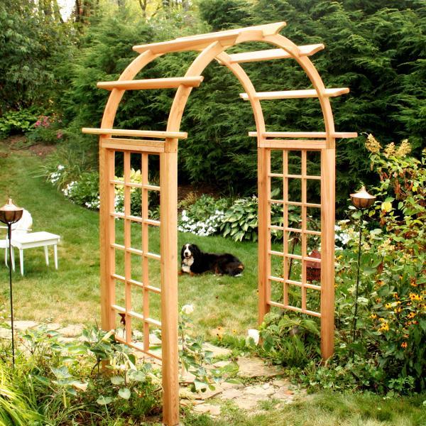 Creekvine Design Cedar Arched Arbor Porch Swing Stands 42 Inch