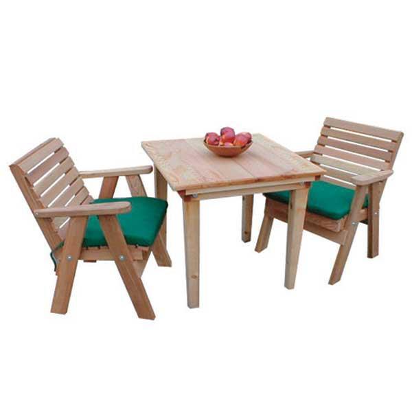 Creekvine Design Cedar Classic Dining Set Picnic Table Unfinished