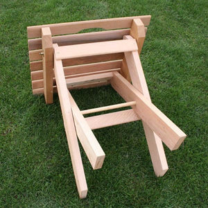 Creekvine Design Cedar Folding Travel Collection Outdoor Chairs Unfinished