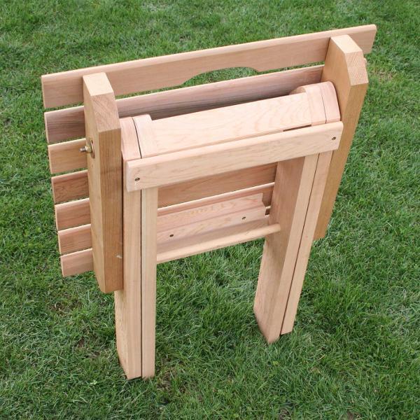 Creekvine Design Cedar Folding Travel Collection Outdoor Chairs Unfinished