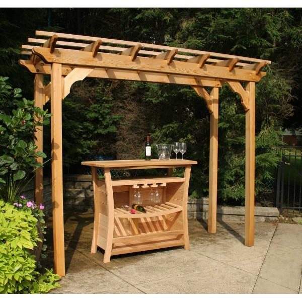 Creekvine Design Cedar New Dawn Pergola Wood Pergolas &amp; Swings 3' x 8' / Unfinished