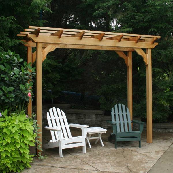 Creekvine Design Cedar New Dawn Pergola Wood Pergolas &amp; Swings 3' x 8' / Unfinished