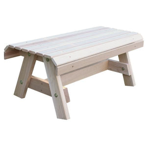 Creekvine Design Red Cedar Twin Ponds Coffee Table Coffee Table Unfinished