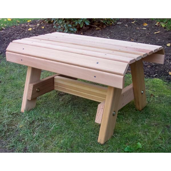 Creekvine Design Red Cedar Twin Ponds End Table End Table Unfinished