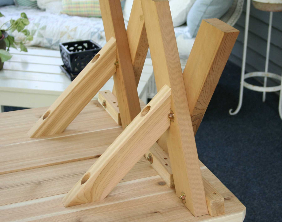 Creekvine Designs Red Cedar Backyard Bash Picnic Table Set Picnic Bench