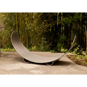 Crescent Log Rack -  Stainless Steel Firewood Rack
