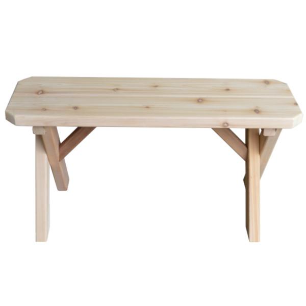 Cross Leg Cedar Picnic Bench Picnic Bench 3ft / Unfinished