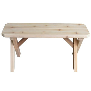 Cross Leg Cedar Picnic Bench Picnic Bench 3ft / Unfinished