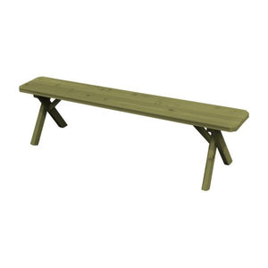 Cross Leg Cedar Picnic Bench Picnic Bench 6ft / Linden Leaf Stain
