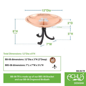 Dogwood Birdbath Birdbath