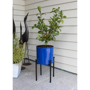 Eileen Planter with Steel Patina Pot Patina Pot