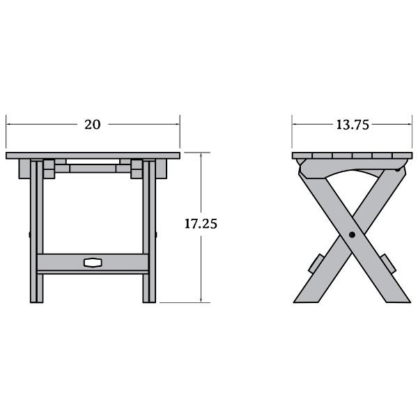 Essential Folding Side Table Side Table