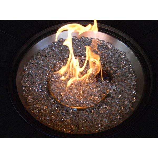 Faux Wood Round Aluminum Fire Pit Fire Pits
