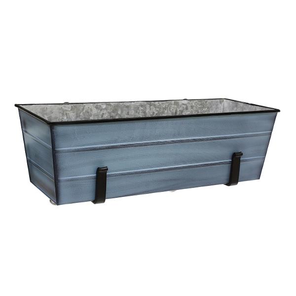 Flower Box with Clamp-On Brackets Flower Box with Bracket Medium / Blue