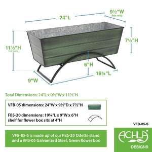 Flower Box With Odette Stand Flower Box
