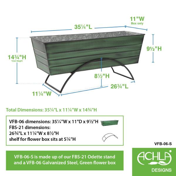 Flower Box With Odette Stand Flower Box