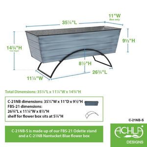 Flower Box With Odette Stand Flower Box