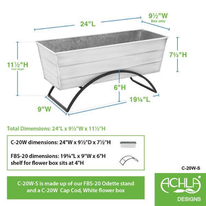 Flower Box With Odette Stand Flower Box