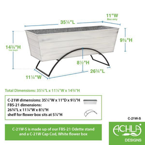 Flower Box With Odette Stand Flower Box