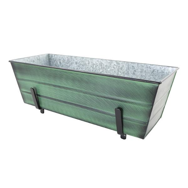 Flower Box with Railing Brackets Railing Brackets