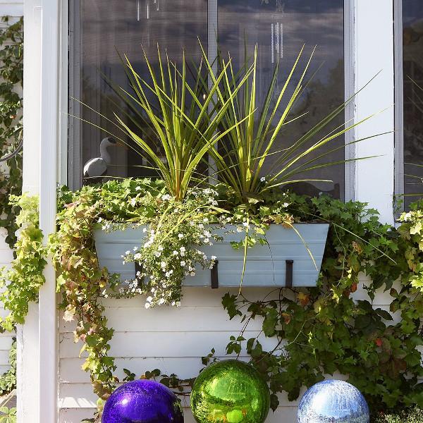 Galvanized Steel Flower Box Planter Flower Box Planter