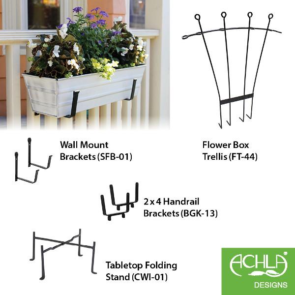 Galvanized Steel Flower Box Planter Flower Box Planter
