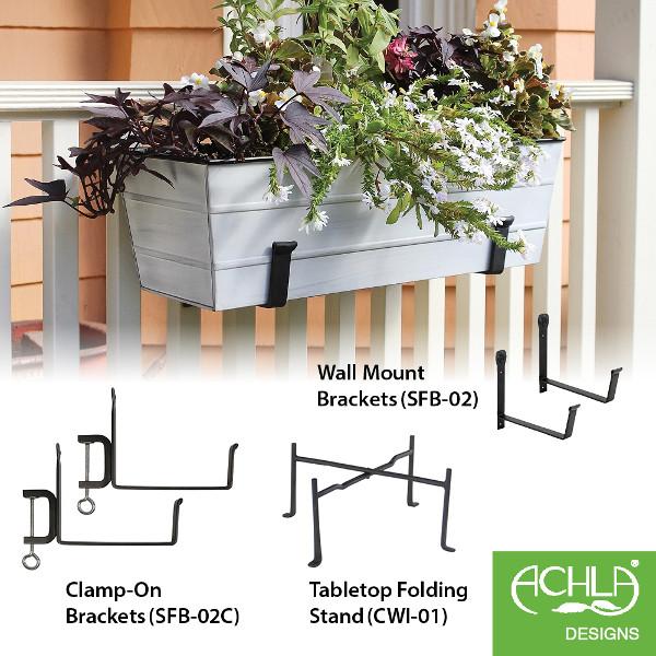 Galvanized Steel Flower Box Planter Flower Box Planter