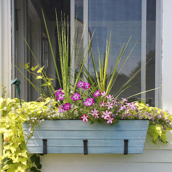 Galvanized Steel Flower Box Planter Flower Box Planter