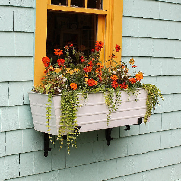 Galvanized Steel Flower Box Planter Flower Box Planter