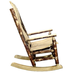 Glacier Country Adult Log Rocker Chair Rocking Chair