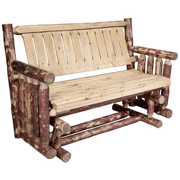 Glacier Country Log Glider Outdoor Glider