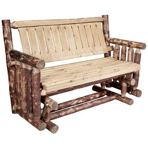 Glacier Country Log Glider Outdoor Glider