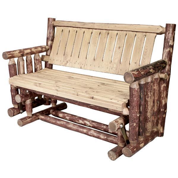 Glacier Country Log Glider Outdoor Glider