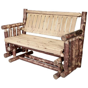 Glacier Country Log Glider Outdoor Glider