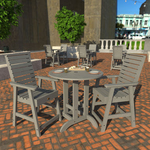 Glennville 3pc Round Counter Dining Set Dining Set